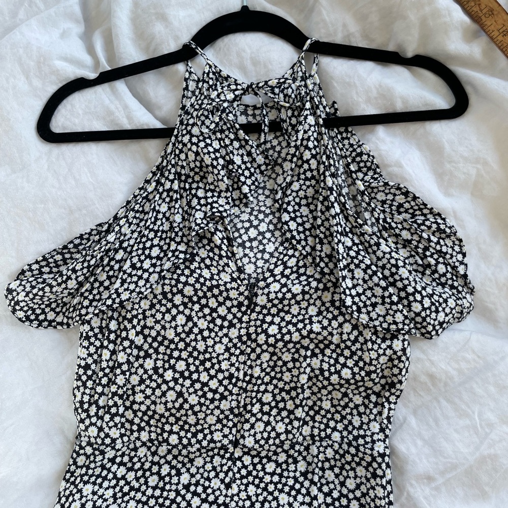 Zara ditsy ruffle mini dress - Picture 3 of 13